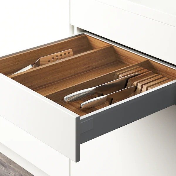 VARIERA Utensil/knife tray - bamboo - IKEA