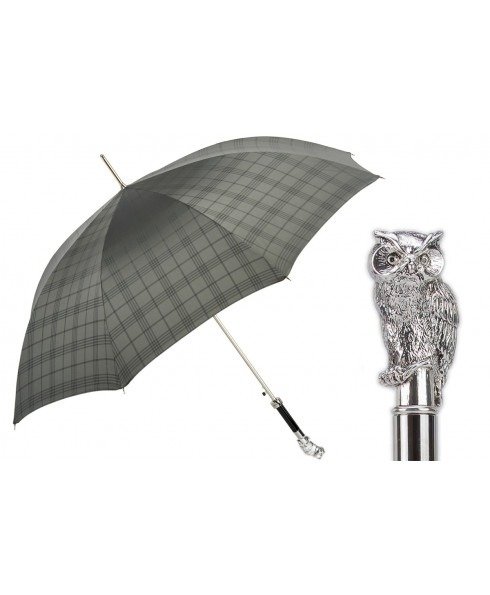 银色猫头鹰雨伞