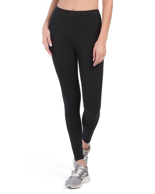 High Waist Ankle Leggings With Pockets