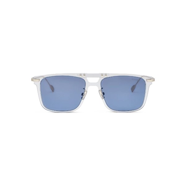 Square Transparent Sunglasses with Navy Lenses | RIMOWA