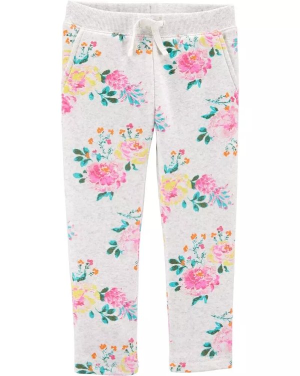 Floral Fleece Pants