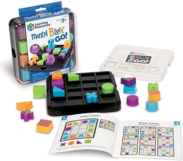 Mental Blox Go!, STEM, 30 Portable Problem Solving and Imaginative Games & Puzzles, Ages 5+