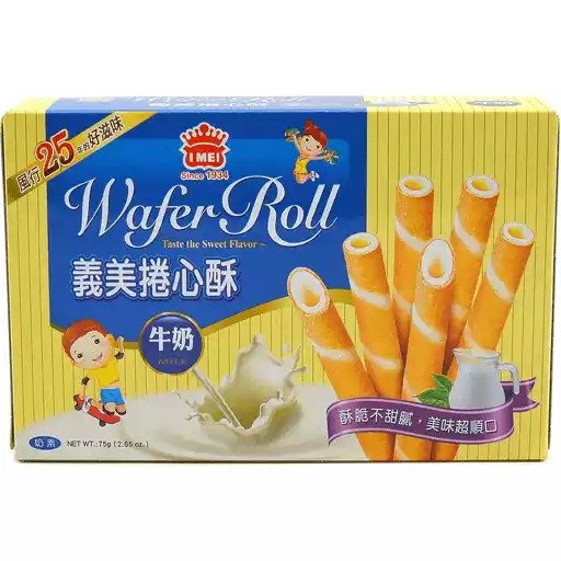 I Mei Wafer Roll Milk Flavor 2.65 OZ