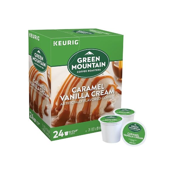 Green Mountain 焦糖香草轻焙K-Cup 咖啡胶囊 24颗