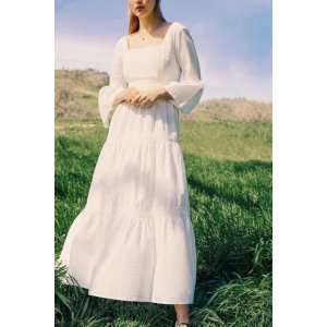 laura ashley uo exclusive amelia toile poplin midi dress