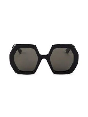 56MM Geometric Sunglasses