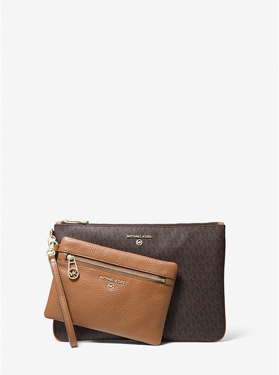 Slater Large Logo and Leather 2-in-1 Wristlet