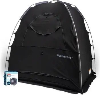 Blackout Sleep Tent & Portable Fan Set