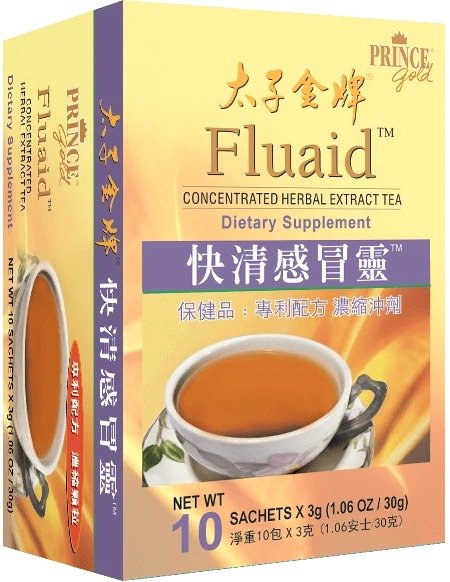 Prince Gold Fluaid - Concentrated Herbal Extract Tea, 10 sachets