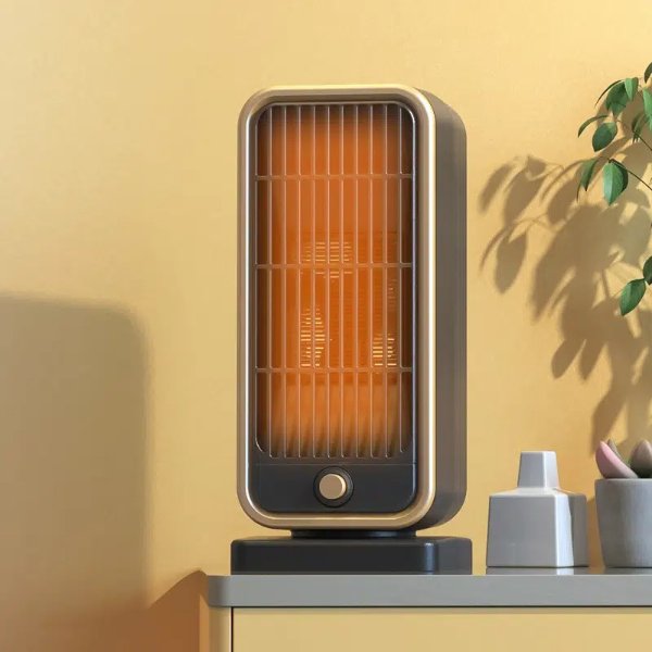 500w Ptc Ceramic Space Heater, Portable Personal Mini Electric Heater With Thermostat Quiet Fast Heating, Energy Efficient, Safe Heating, Multi-protection Safe And Secure For Indoor Office And Home | 90 Days Buyer Protection | Temu