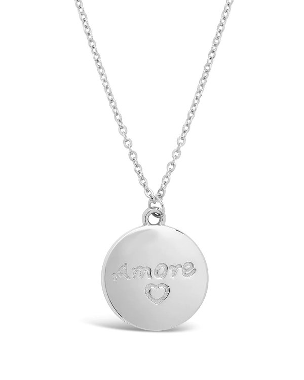 Sterling Silver Amore Pendant Necklace