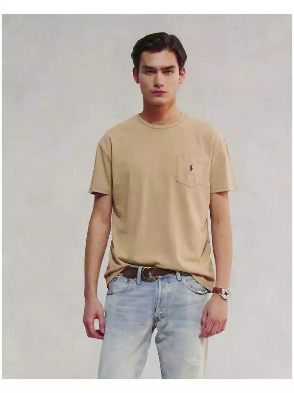 Patch Pocket Cotton-Blend T-Shirt