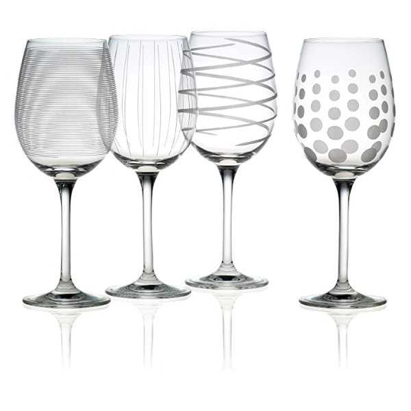 Cheers White Wine Glasses, Clear, Set of 4 - SW910-403