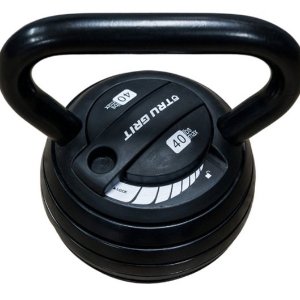 Best Buy Tru Grit - 40-lb Adjustable Kettlebell - Black
