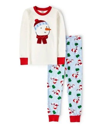 Unisex Long Sleeve Snowman Cotton 2-Piece Pajamas - Gymmies | Gymboree - MULTI CLR