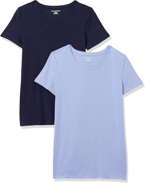 Women's Classic-Fit Short-Sleeve Crewneck T-Shirt, Multipacks