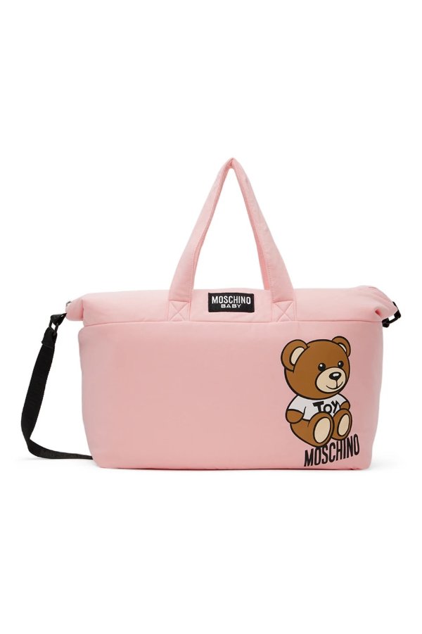 粉色小熊tote包