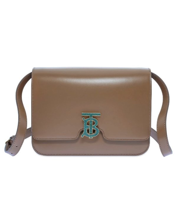 Flaxseed Leather Shoulder Handbag 8012095