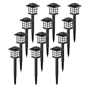 GIGALUMI Solar Outdoor Lights,12 Pack