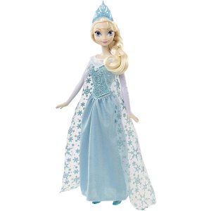 Disney Frozen迪士尼冰雪奇缘会唱歌的Elsa公主玩偶热卖
