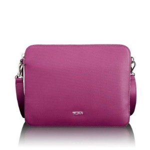 Tumi Luggage Slim Zip Top Crossbody for I-Pad, Purple