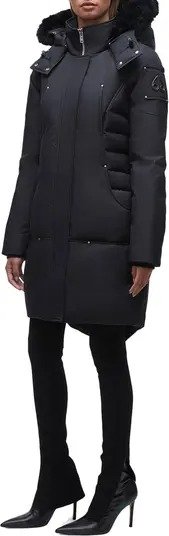 Baltic Down Parka with Genuine Shearling Trim