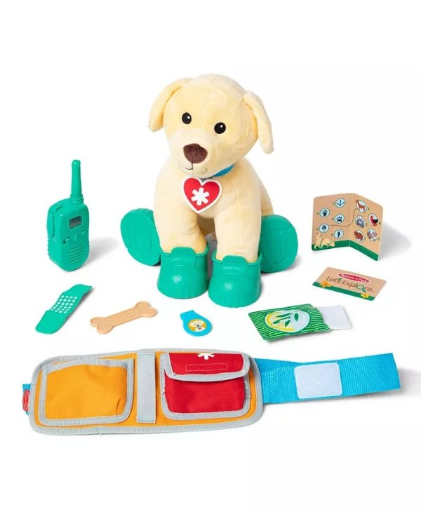 Lets Explore Ranger Dog Plush with Search And Rescue Gear