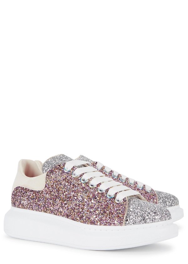 Larry glittered leather sneakers