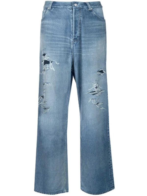 Trompe L'oeil Mid-Waist Jeans