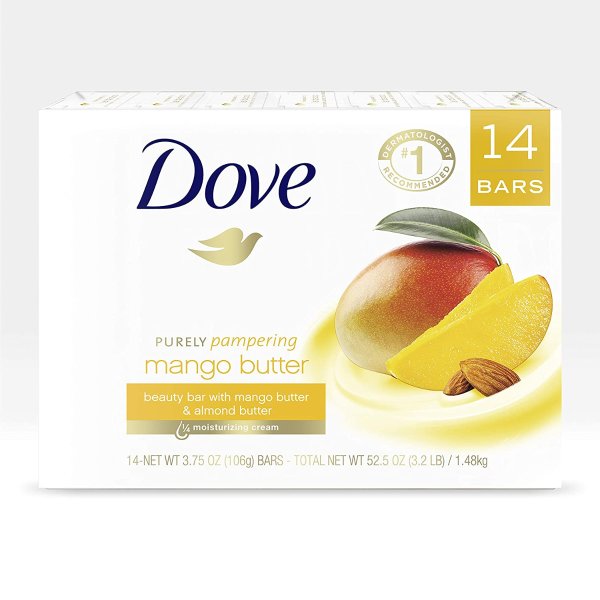 Beauty Bar To Moisturize Dry Skin With Mango Butter 14 Bars
