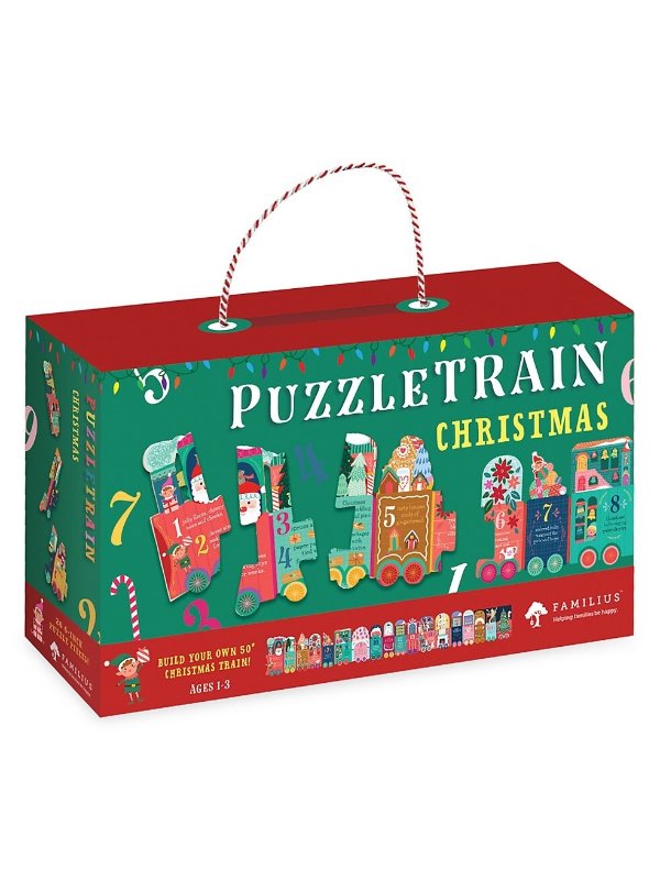 26-Piece Christmas Puzzle Train