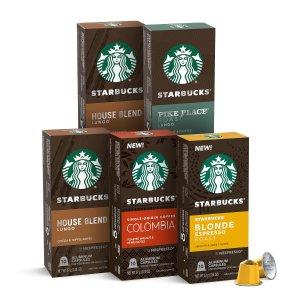 Starbucks by Nespresso Mild Variety Pack Coffee 50-count