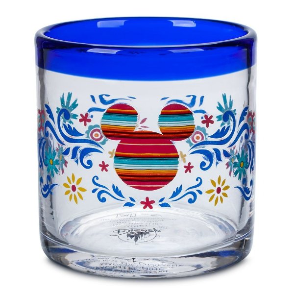 Mickey Mouse Icon World Showcase Mexico Floral Glass Tumbler | shopDisney