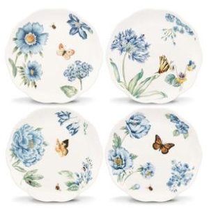 Zulily精选Lenox Butterfly Meadow系列蝴蝶花卉图案餐具促销
