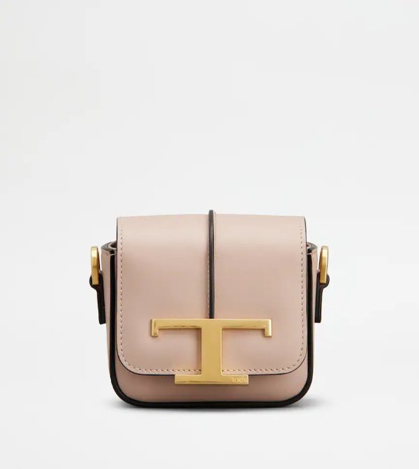 T Timeless Crossbody Bag in Leather Micro