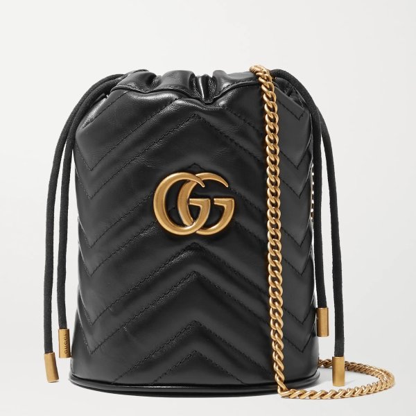 GG Marmont mini quilted leather bucket bag