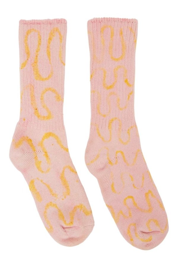 Pink Loopy Socks