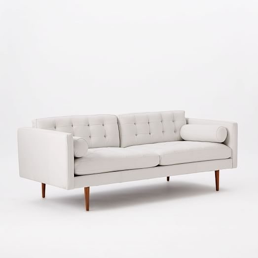 Monroe Mid-Century Leather Sofa (80&quot;)