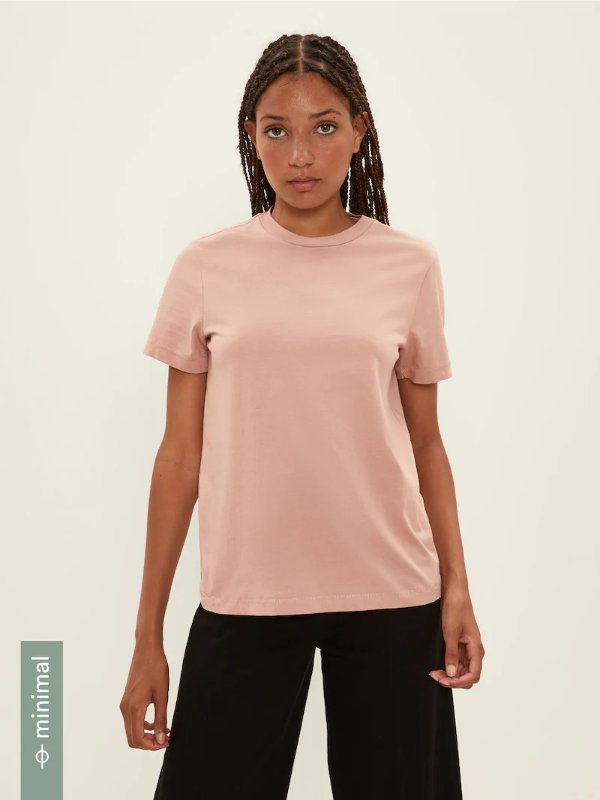 The Essential Tee in Blush Pink