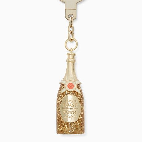 champange bottle keychain