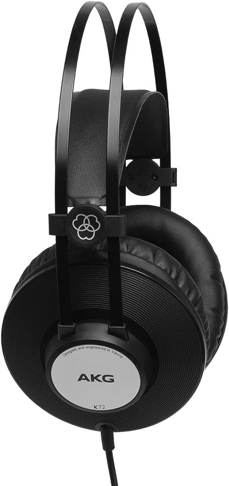 Pro Audio K72 Over-Ear, Closed-Back, Studio Headphones, Matte Black