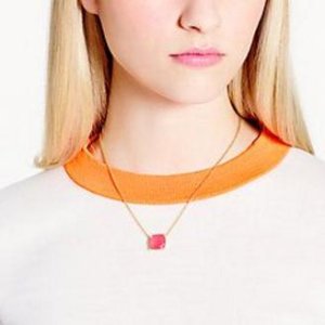 kate spade new york "Cause A Stir" Mini Pink Pendant Necklace