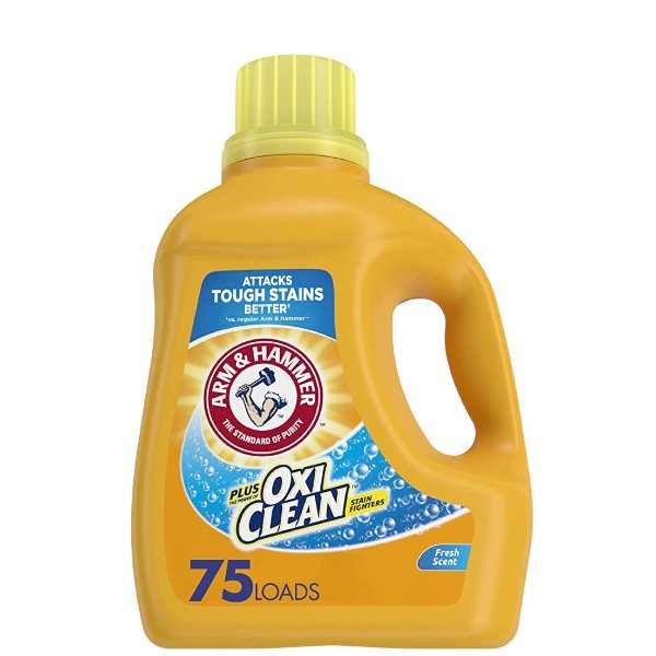 Plus OxiClean Fresh Scent, 75 Loads Liquid Laundry Detergent, 118.1 Fl oz