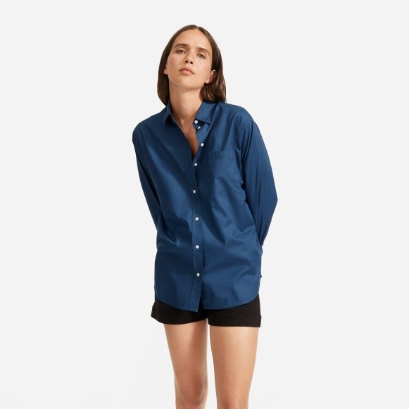 The Silky Cotton Oversized Shirt