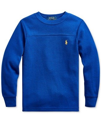Toddler Boys Waffle Knit Sweatshirt
