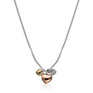 Fossil Heart Charm Necklace, 20"