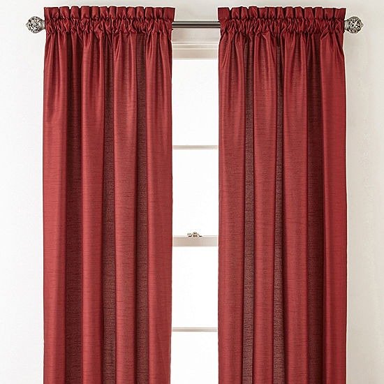 Jcpenney Home Plaza Thermal Rod-Pocket Curtain Panel