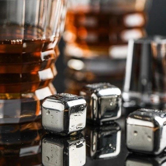 Stainless Steel Ice Cubes (6 pieces)