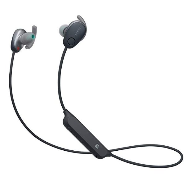 SP600N Wireless Noise Canceling Sports In-Ear Headphones, Black (WI-SP600N/B)