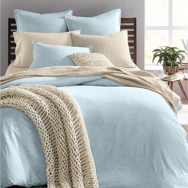 2-Piece Printed Ethicot Twin Duvet Set, Created for Macys
